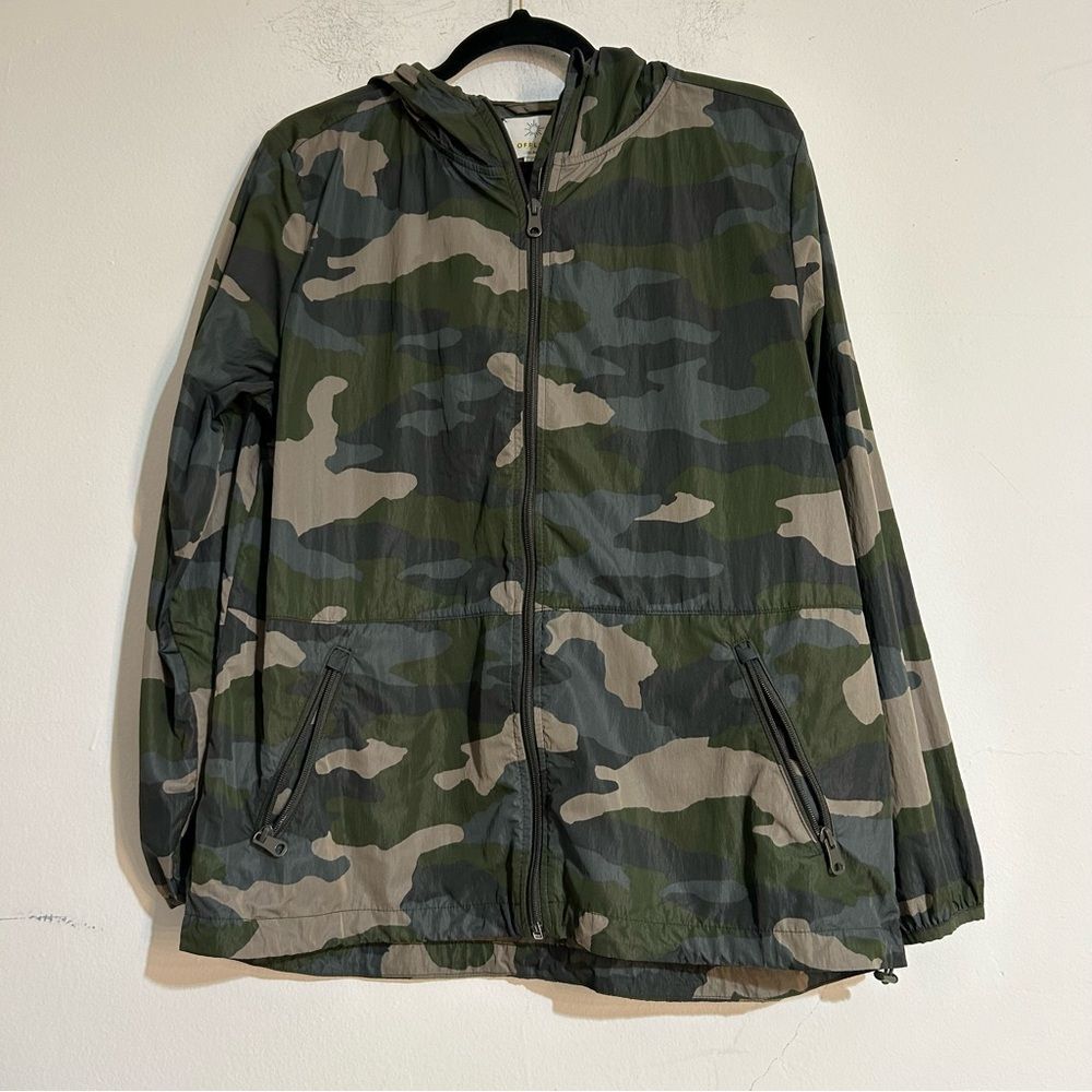 Aerie Offline Camo Lightweight Windbreaker Jacket Size Small - Picture 1 of 9